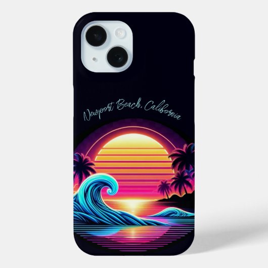 Sunset Surf Glow Case-Mate iPhone Hülle (Rückseite)