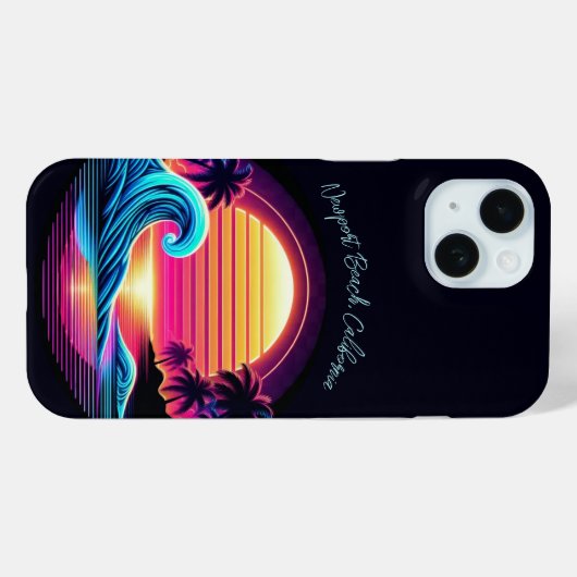 Sunset Surf Glow Case-Mate iPhone Hülle (Rückseite (Horizontal))