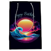 Sunset Surf Glow Mittlere Geschenktüte (Vorderseite)