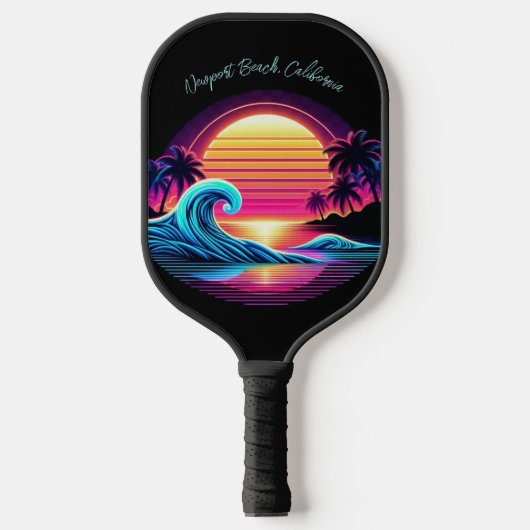 Sunset Surf Glow Pickleball Schläger (Vorderseite)