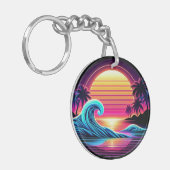 Sunset Surf Glow Schlüsselanhänger (Vorderseite links)