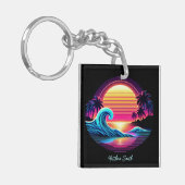 Sunset Surf Glow Schlüsselanhänger (Vorderseite links)
