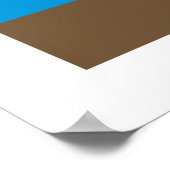 Sunset Surf Print Poster (Ecke)