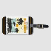 Sunset Surf Vibes: Tropischer Traum Gepäckanhänger (Vorderseite (Horizontal))