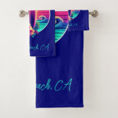 Sunset Surfboard Paradies- Badhandtuch Set (Insitu)