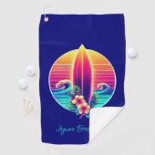 Sunset Surfboard Paradies- Golfhandtuch (Insitu)