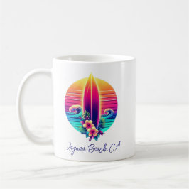 Sunset Surfboard Paradies- Kaffeetasse