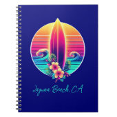 Sunset Surfboard Paradies- Notizblock (Vorderseite)