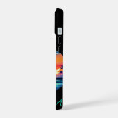 Sunset Surfboard Vibes iPhone 15 Hülle (Linke Seite)