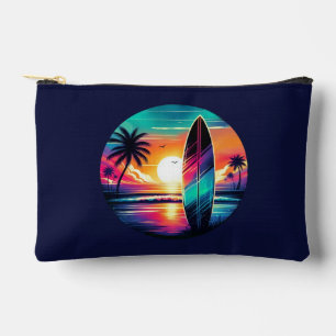 Sunset Surfboard Vibes Zubehörtasche