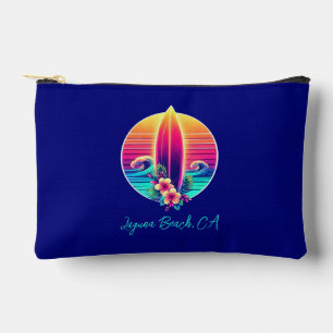 Sunset Surfboard Zippered Pouch Zubehörtasche