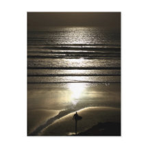 Sunset Surfer in Polzeath