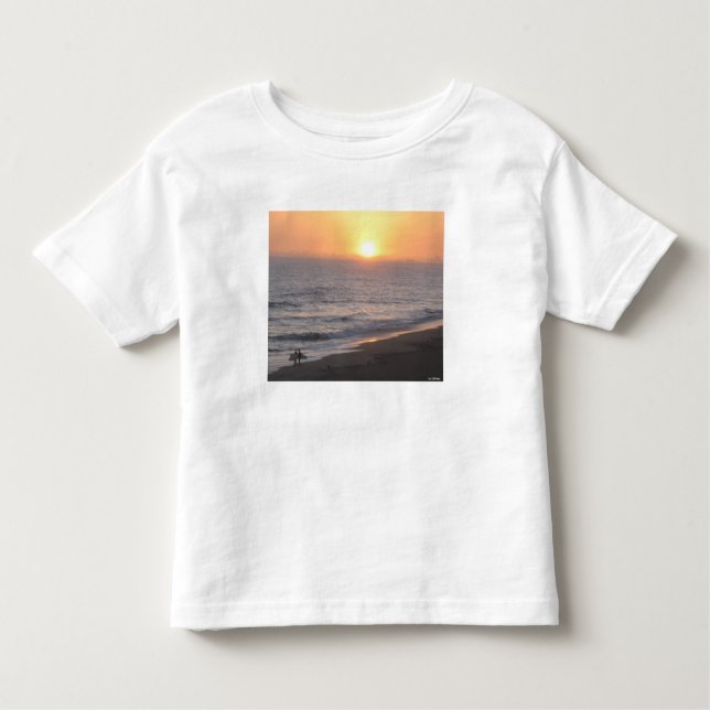 Sunset Surfer Kleinkind T-shirt (Vorderseite)