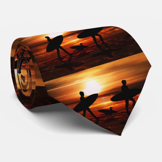 Sunset Surfer Krawatte (Gerollt)