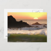 Sunset Surfer Postkarte (Vorne/Hinten)