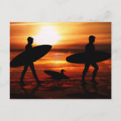 Sunset Surfer Postkarte (Vorderseite)