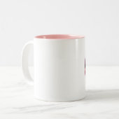 Sunset Swans Zweifarbige Tasse (Vorderseite Links)