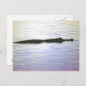 SUNSET SWIM POSTCARD POSTKARTE (Vorne/Hinten)