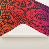 Sunset Swirl Cozy  Sherpadecke (3/4)