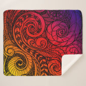 Sunset Swirl Cozy  Sherpadecke (Vorderseite (Horizontal))