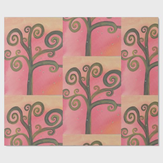Sunset Swirl Geschenkpapier (Flach)