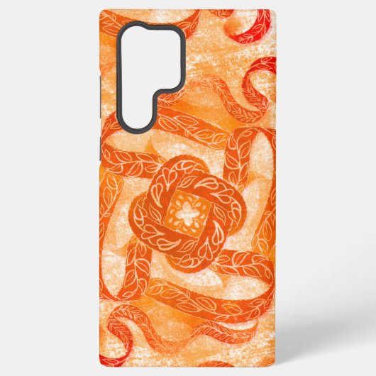 Sunset Swirl Pattern Phone Case Samsung Galaxy Hülle (Rückseite)