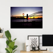 Sunset, Sydney Harbour Bridge Poster (Heimbüro)