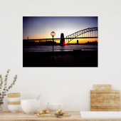Sunset, Sydney Harbour Bridge Poster (Küche)