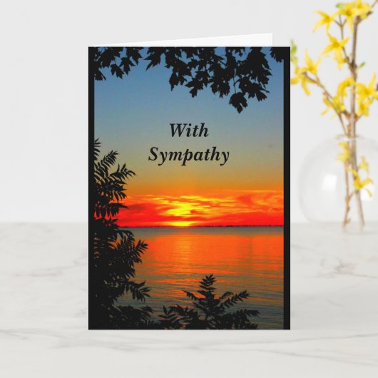 Sunset Sympathische Karte (Gelbe Blume)