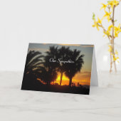 Sunset Sympathy Card Karte (Gelbe Blume)