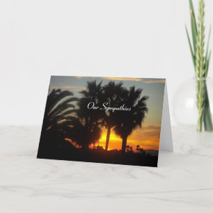 Sunset Sympathy Card Karte