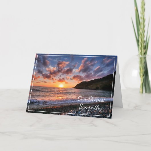 Sunset Sympathy Card Karte (Vorderseite)