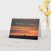 Sunset Sympathy Card Karte (Gelbe Blume)