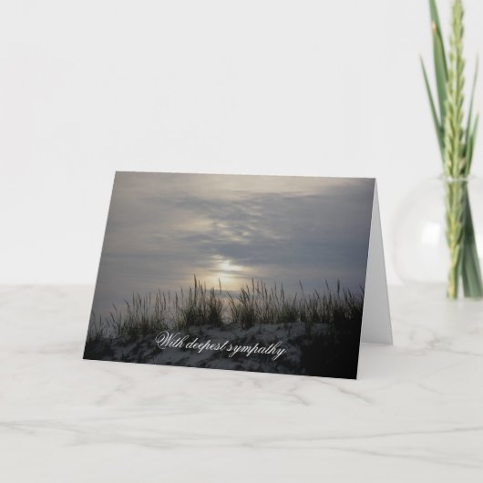 Sunset Sympathy Card Karte (Vorderseite)