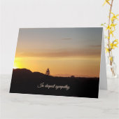 Sunset sympathy card karte (Gelbe Blume)