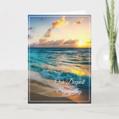 Sunset Sympathy Card Karte (Vorderseite)