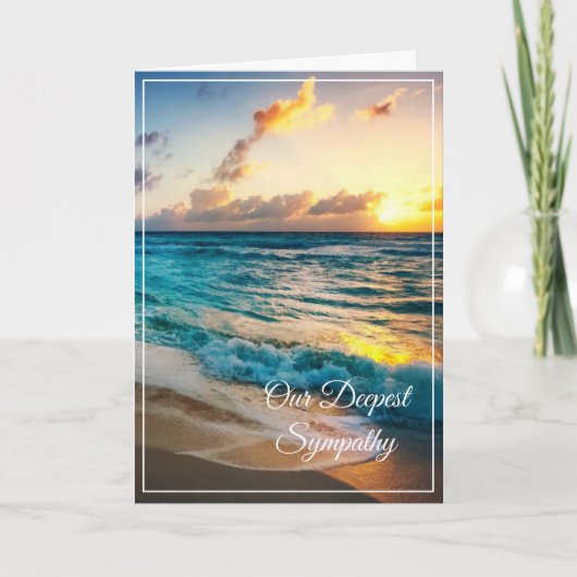 Sunset Sympathy Card Karte (Vorderseite)