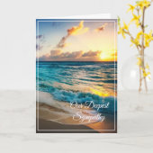 Sunset Sympathy Card Karte (Gelbe Blume)