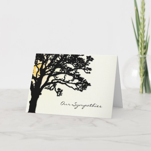 Sunset Sympathy Card Karte (Vorderseite)