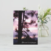 Sunset Sympathy Cards Karte (Stehend Vorderseite)