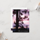 Sunset Sympathy Cards Karte (Vorderseite/Rückseite Beispiel)