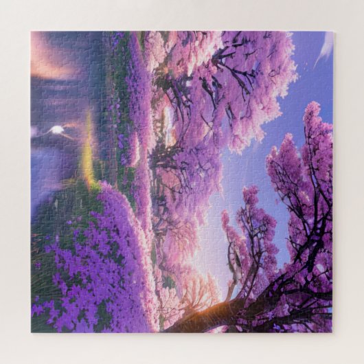 Sunset Symphony, ein Puzzle Cherry Blossom (Horizontal)
