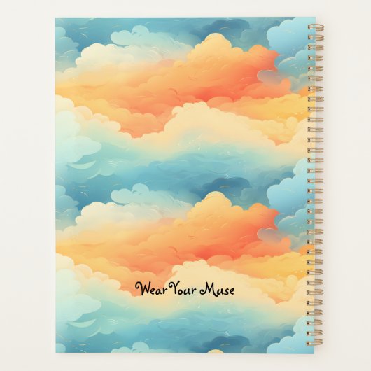 Sunset Symphony: Ethereal Dusk Planner Planer (Rückseite)