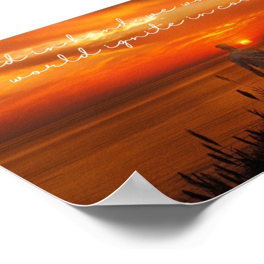 Sunset Symphony Poster (Ecke)