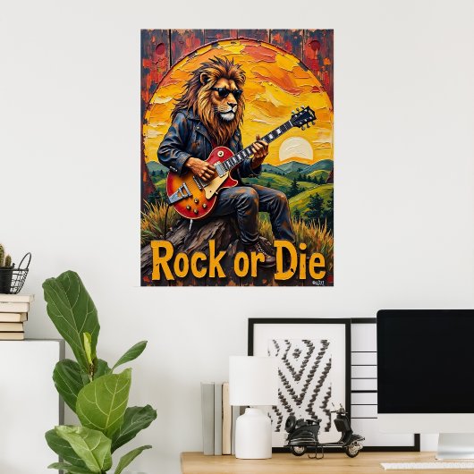 Sunset Symphony: Valley Roar Poster (Heimbüro)