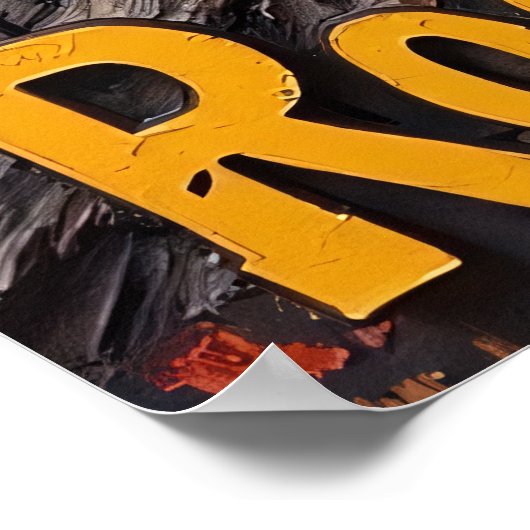 Sunset Symphony: Valley Roar Poster (Ecke)