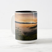 "Sunset Symphony" Zweifarbige Tasse (Vorderseite Links)
