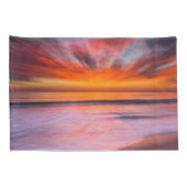 Sunset Tamarack Beach| Carlsbad, CA Kissenbezug (Rückseite-Rechts)