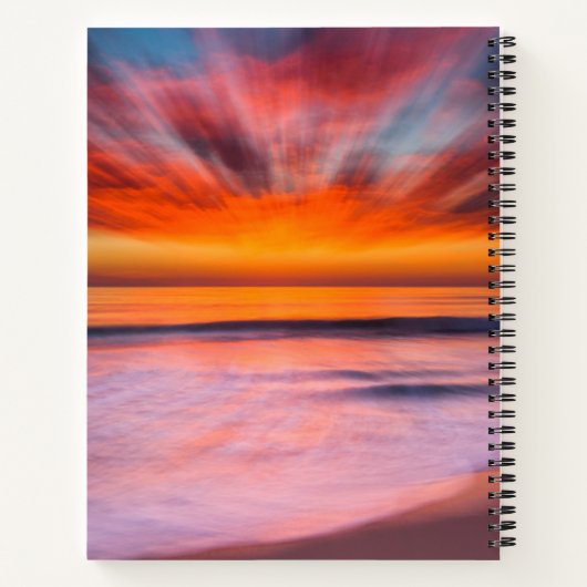 Sunset Tamarack Beach | Carlsbad, CA Notizbuch (Rückseite)