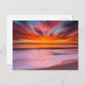 Sunset Tamarack Beach | Carlsbad, CA Postkarte (Vorne/Hinten)